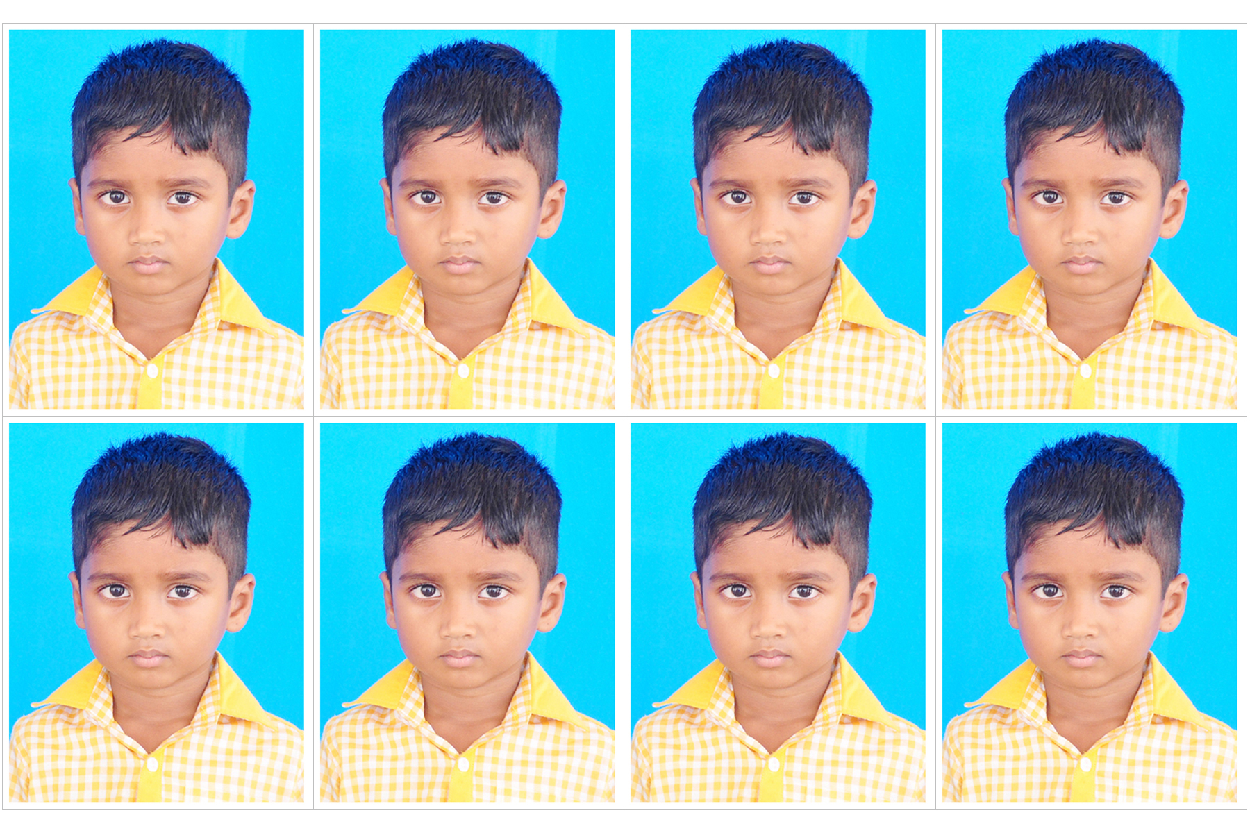 Passport Size Photo Prints - 8, 16, 24, 40 copies available